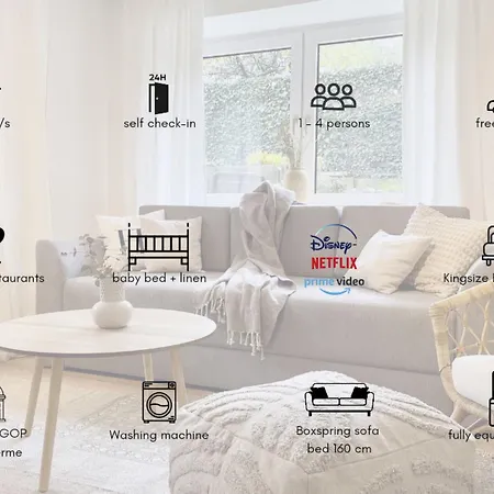 Stadt-oase - Kliniken- Bali-t- Gop- Parkplatz - Netflix By Interhome * Bad Oeynhausen
